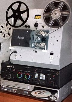 Telecinema professionale a 3 CCD per il riversamento video in DVD